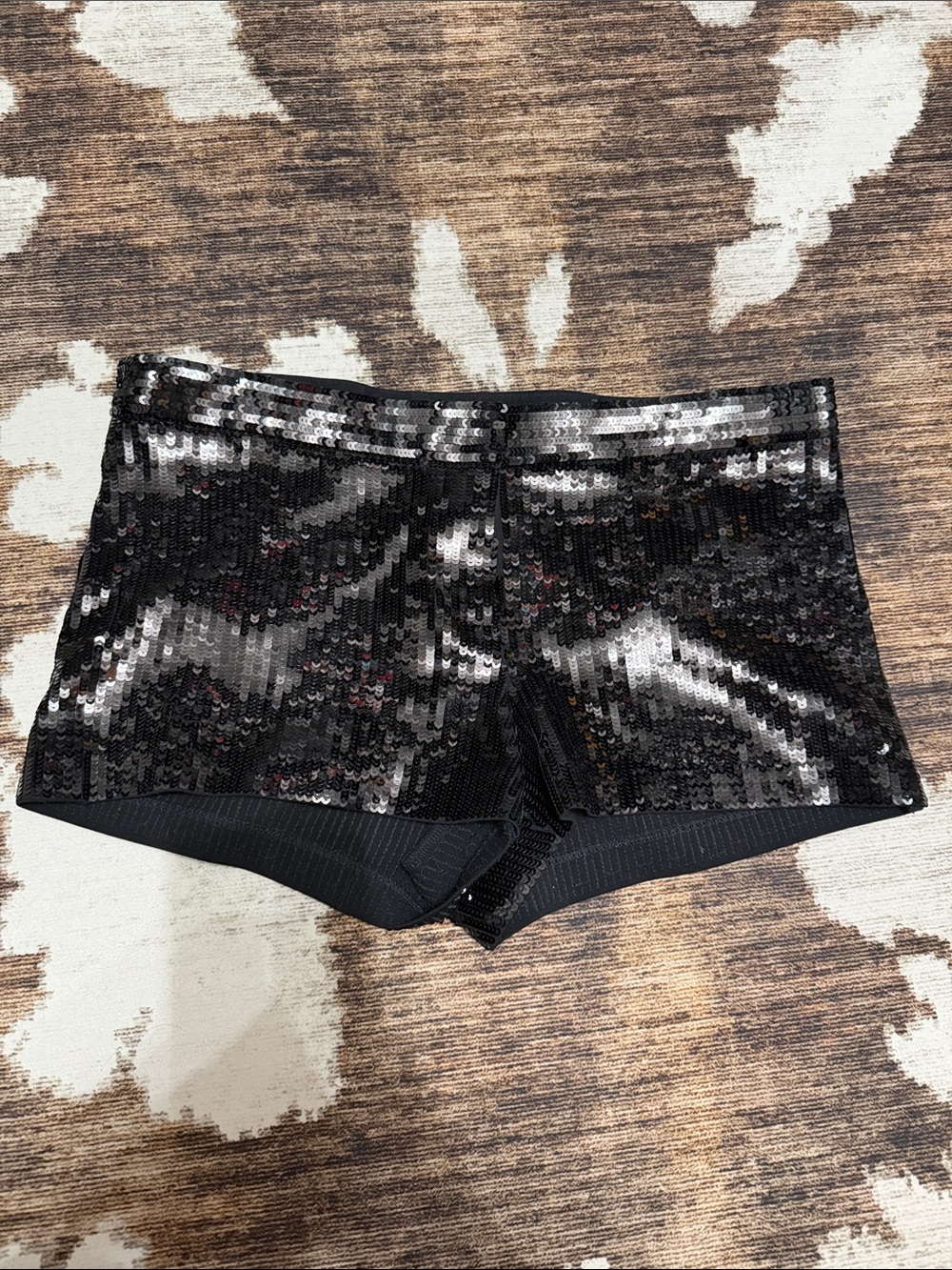 Express Black Sequin Women’s Shorts - Sleek Party Shorts